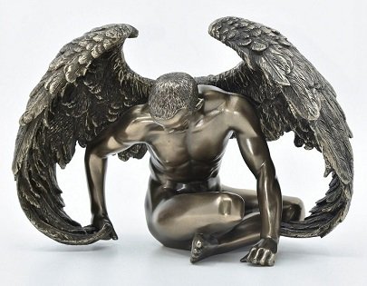 wu76014a1 wise veronese design kanatlı erkek body biblo bronz